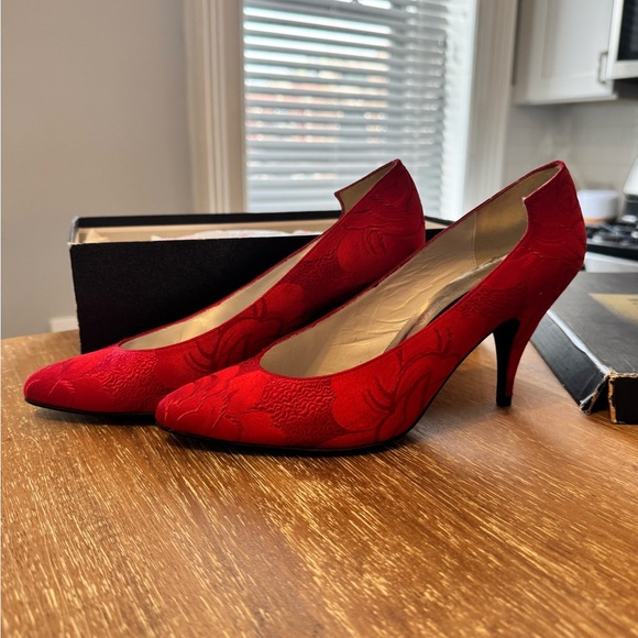 Stuart Weitzman Shoes - Vintage Stuart Weitzman Red Heels